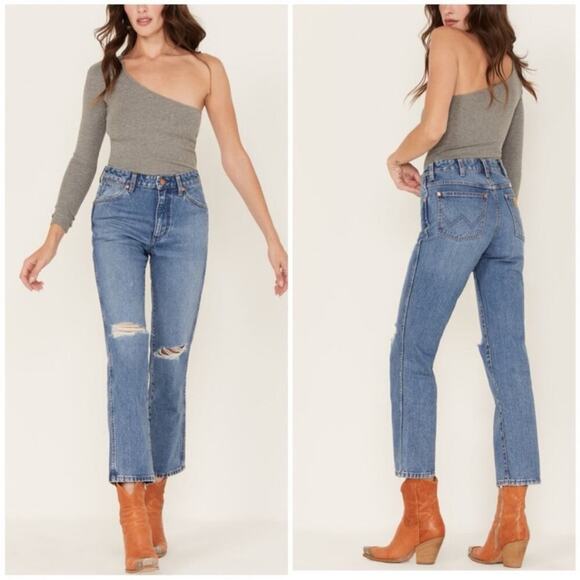 NWT Wrangler Wild West 603 high rise straight jeans 28 - Picture 2 of 13